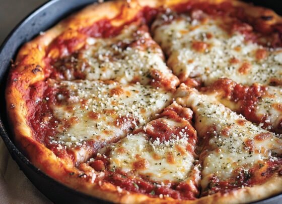 Chicago-Style Deep-Dish Pizza Recipe | Thick