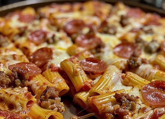 Rigatoni Pizza prepared at home with simple ingredients and clear steps.