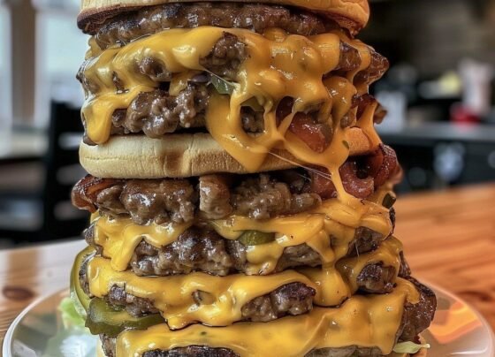 Ultimate Bacon Cheeseburger Stack prepared at home with simple ingredients and clear steps.