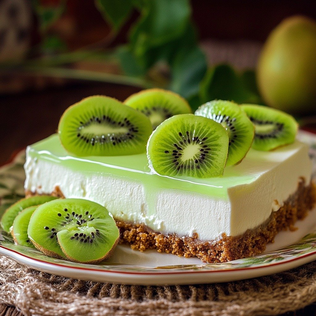 Irresistible No-Bake Kiwi Cheesecake Recipe