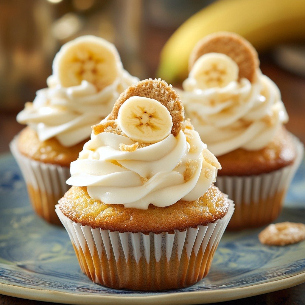 Irresistible Banana Pudding Cupcakes – A Sweet Fusion of Flavors!