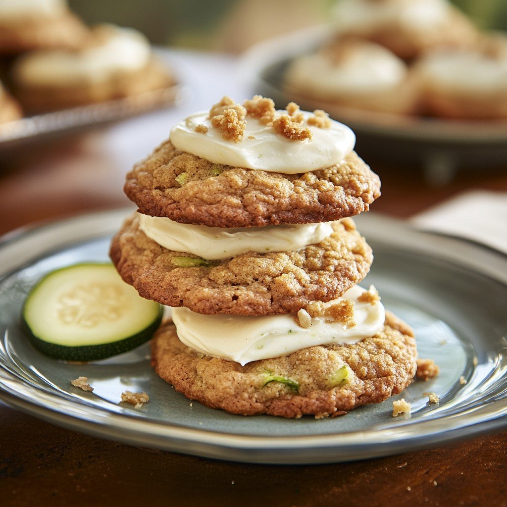 Irresistible Zucchini Cookies with Cream Cheese Frosting