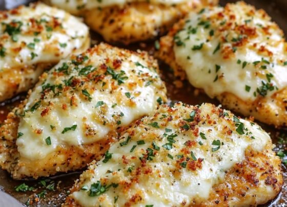 Mozzarella-Crusted Chicken Recipe | Cheesy & Flavorful prepared at home with simple ingredients and clear steps.