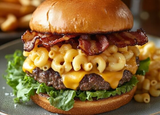 The Ultimate Bacon Mac 'n' Cheese Burger Recipe prepared at home with simple ingredients and clear steps.