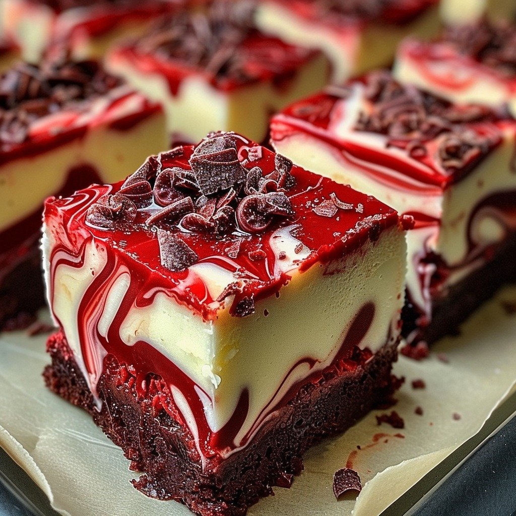 Red Velvet Cheesecake Brownies