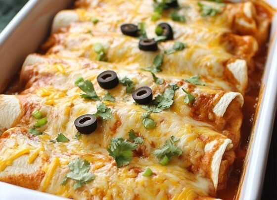 Beef Enchiladas Recipe | Cheesy and Flavorful prepared at home with simple ingredients and clear steps.