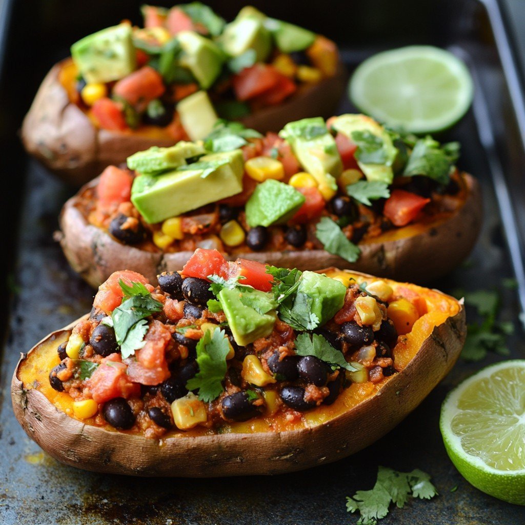 Stuffed Sweet Potatoes Recipe | Healthy & Satisfying Meal