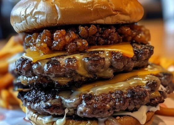 Steak and Shake Garlic Double Steakburger prepared at home with simple ingredients and clear steps.