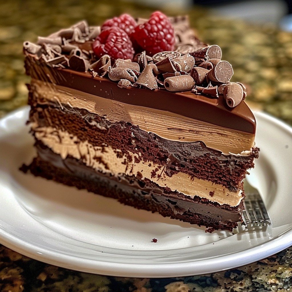 Triple Chocolate Mousse Torte