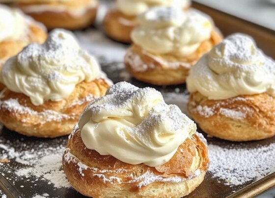 Cream Puffs – Light and Airy Choux Pastry Filled with Sweet Cream prepared at home with simple ingredients and clear steps.