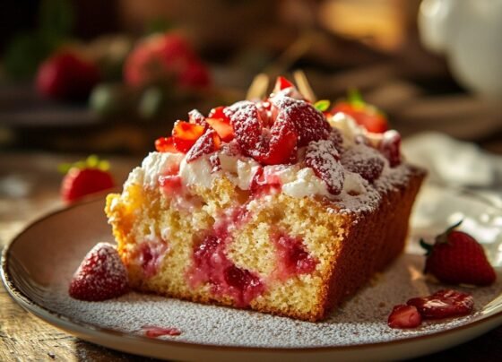Delicious Strawberry Bread with a Sweet Glaze – A Perfect Treat for Any Occasion prepared at home with simple ingredients and clear steps.