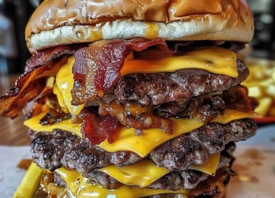 Ultimate Bacon Double Cheeseburger prepared at home with simple ingredients and clear steps.