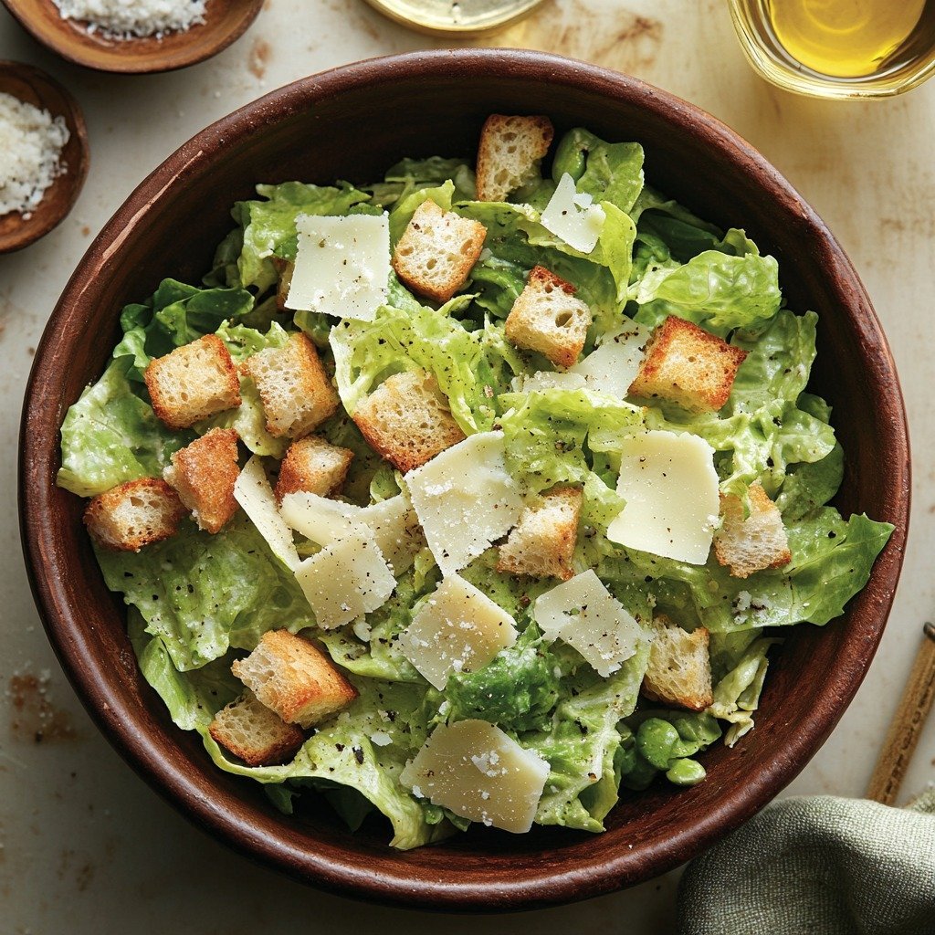 Classic Caesar Salad Recipe | Crisp and Tangy