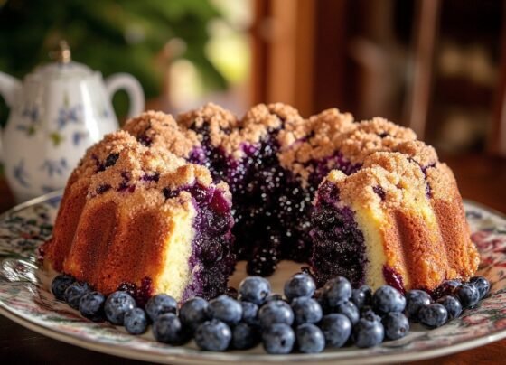 Blueberry Sour Cream Coffee Cake Recipe: A Perfectly Moist and Flavorful Delight prepared at home with simple ingredients and clear steps.