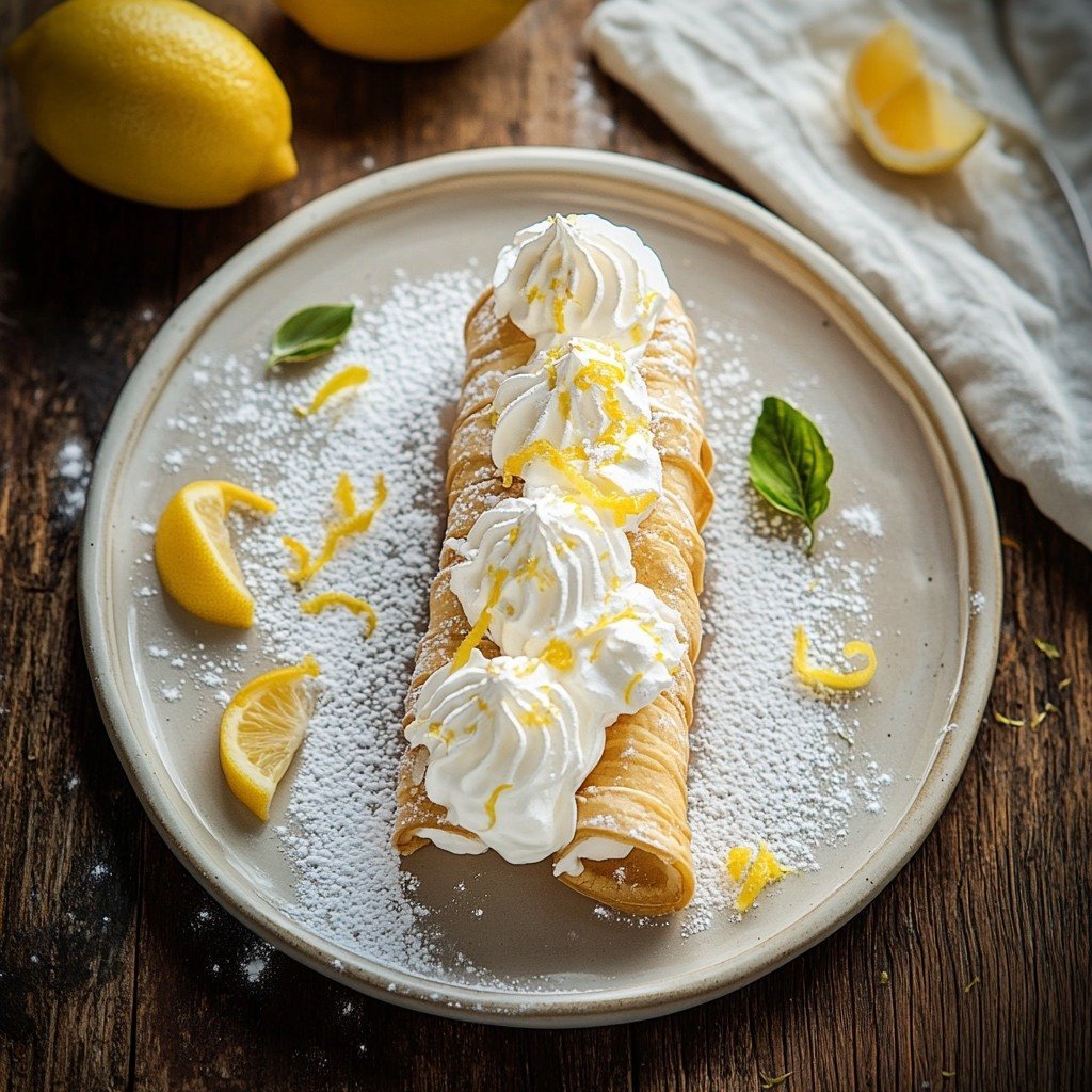 Lemon Meringue Pie Cannolis