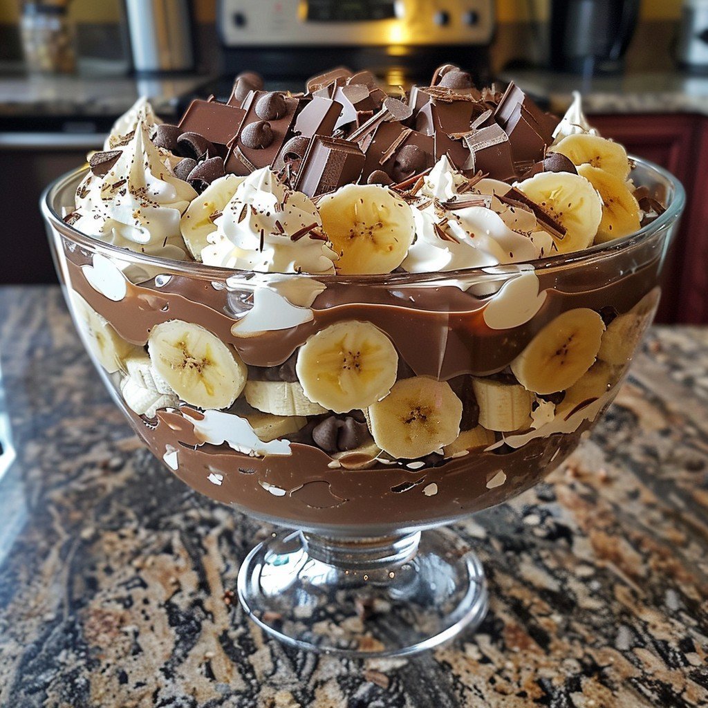 Chocolate Banana Trifle Delight