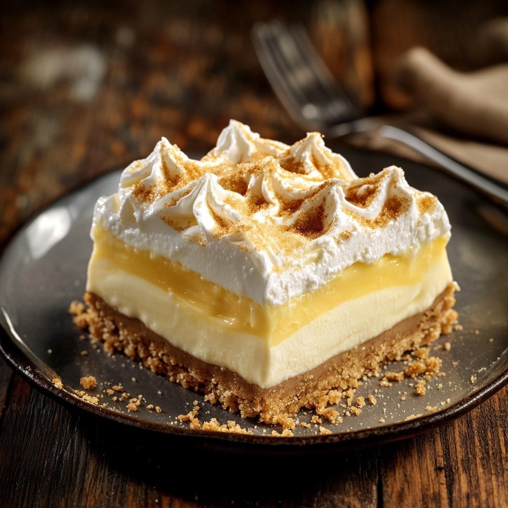 Craving Something Delicious? Try These Vanilla Custard Cream Squares!