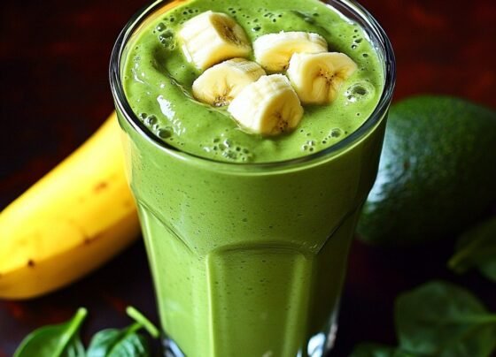 Spinach Avocado Smoothie Recipe | Creamy and Nutrient-Packed prepared at home with simple ingredients and clear steps.