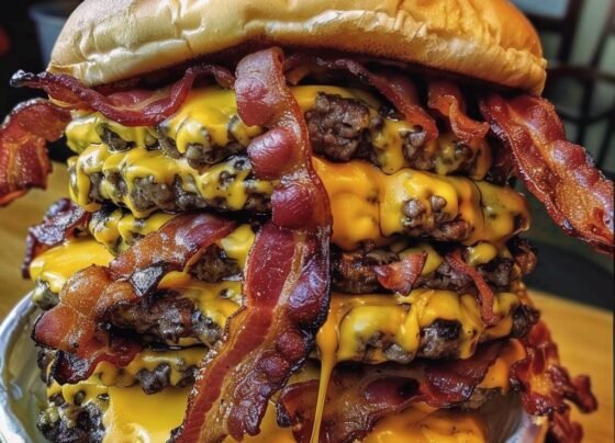 Ultimate Bacon Cheeseburger Stack prepared at home with simple ingredients and clear steps.