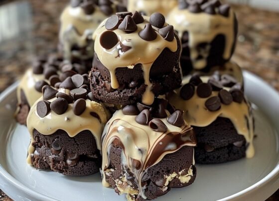 Chocolate Chip Cookie Dough Brownie Bombs prepared at home with simple ingredients and clear steps.