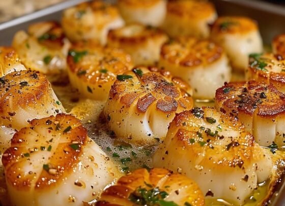 Garlic Butter Baked Scallops prepared at home with simple ingredients and clear steps.