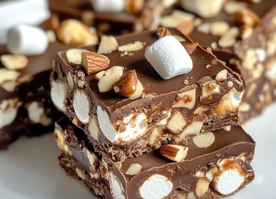 Rocky Road – Decadent Chocolate Candy Loaded with Marshmallows and Crunchy Nuts