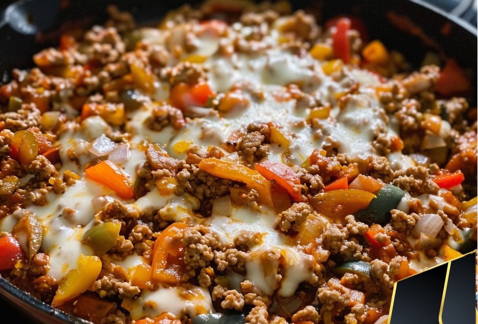Ground Beef And Peppers Skillet
