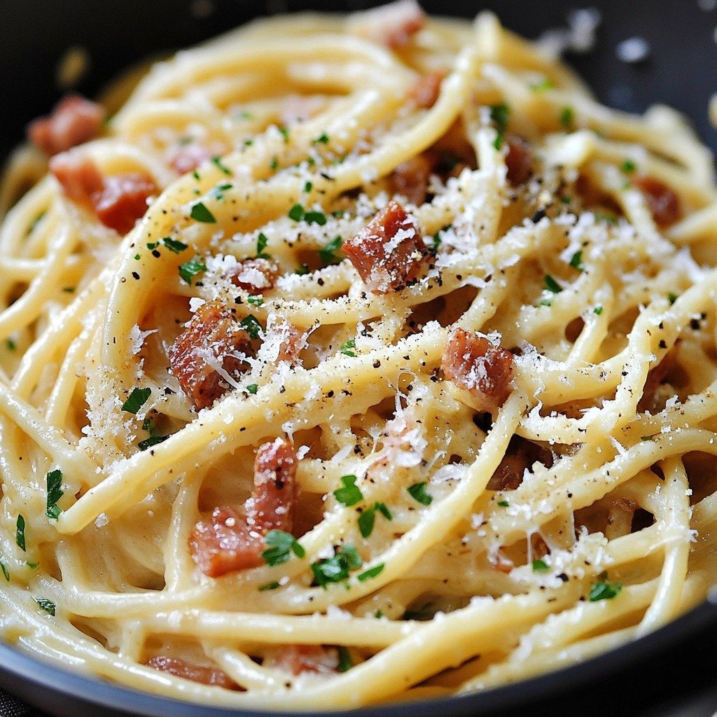 Spaghetti Carbonara Recipe | Creamy and Savory