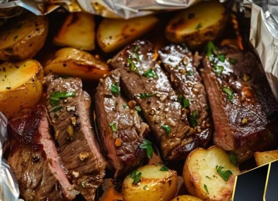 Garlic Steak & Potato Foil Packets prepared at home with simple ingredients and clear steps.