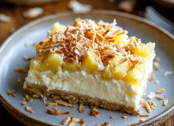 Craving a tropical twist? These Hawaiian Cheesecake Bars are a game-changer! prepared at home with simple ingredients and clear steps.