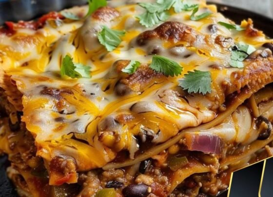 Mexican Taco Lasagna Recipe prepared at home with simple ingredients and clear steps.