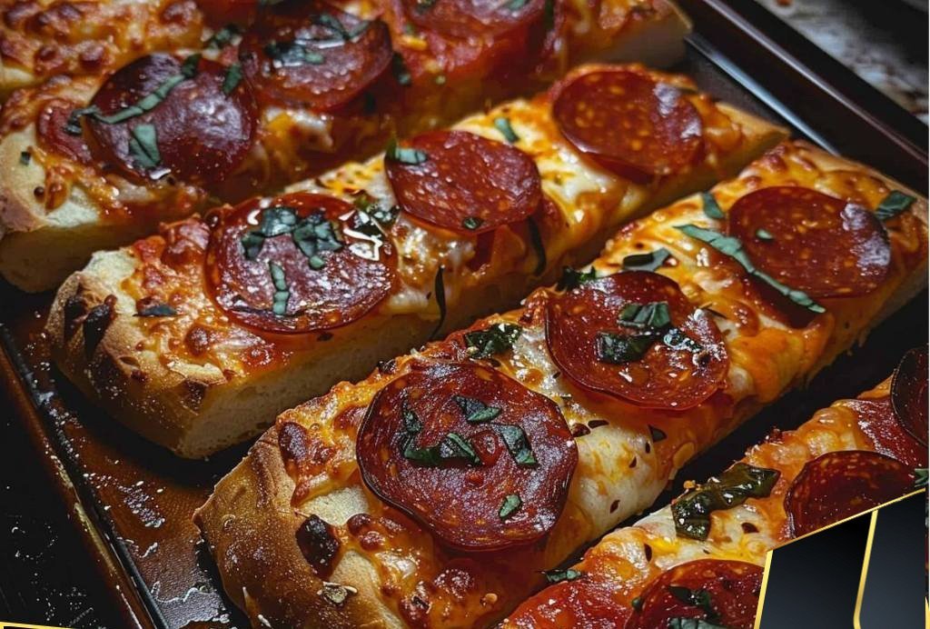 Homemade Pepperoni Garlic Bread