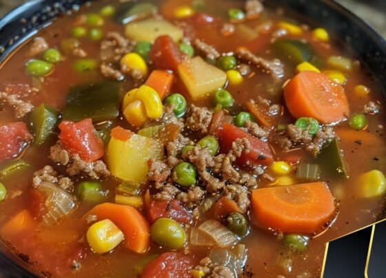 Best Ever Easy Vegetable Beef Soup prepared at home with simple ingredients and clear steps.