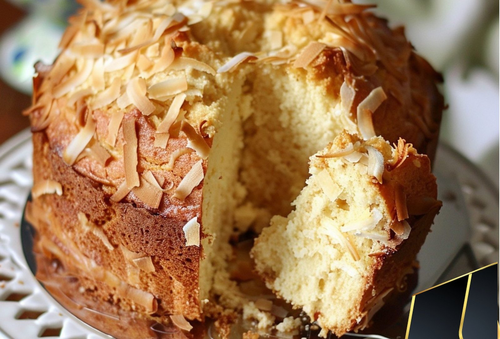Coconut Cream Cheese Pound Cake
