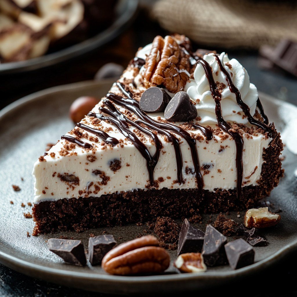 Decadent No-Bake German Chocolate Cheesecake