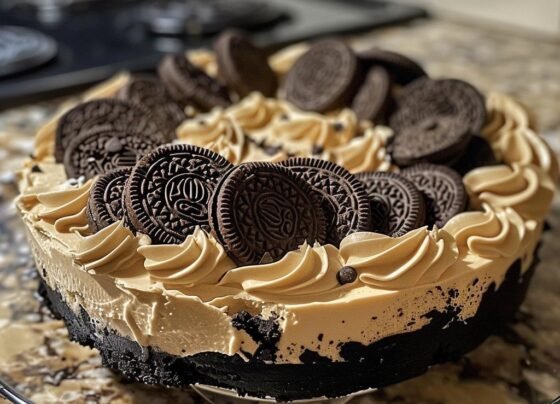 Oreo Cookie Dough No-Bake Cheesecake prepared at home with simple ingredients and clear steps.