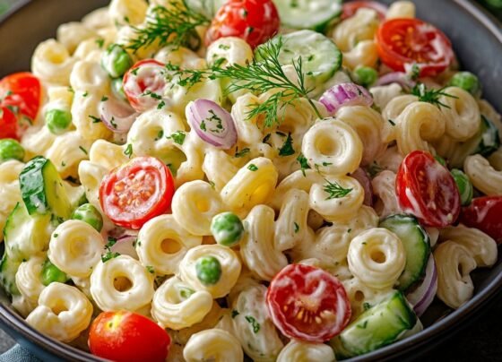 Creamy Pasta Salad prepared at home with simple ingredients and clear steps.