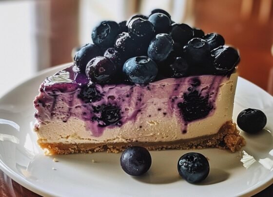Yummy Blueberry Cheesecake prepared at home with simple ingredients and clear steps.