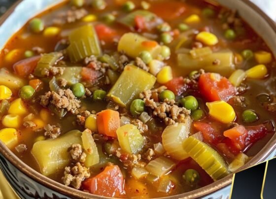 Best Ever Easy Vegetable Beef Soup prepared at home with simple ingredients and clear steps.