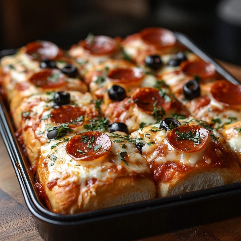 Delicious Pepperoni Pizza Sliders