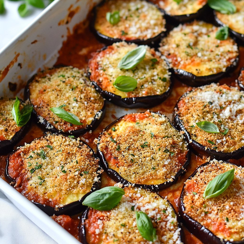 Eggplant Parmesan Recipe | Crispy and Cheesy