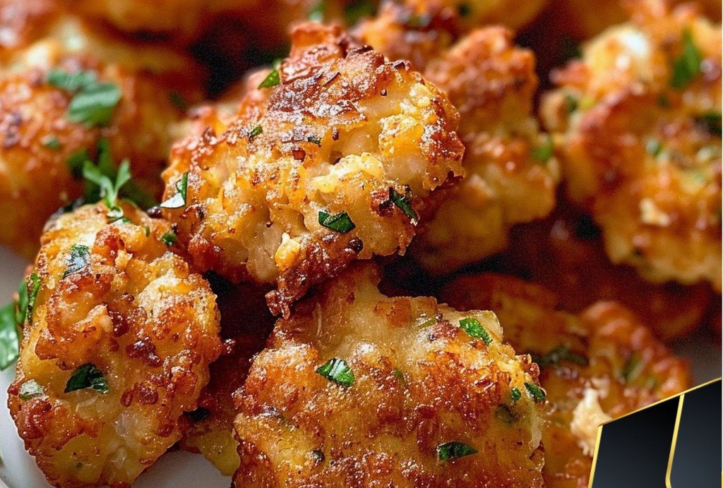 Cheesy Chicken Fritters