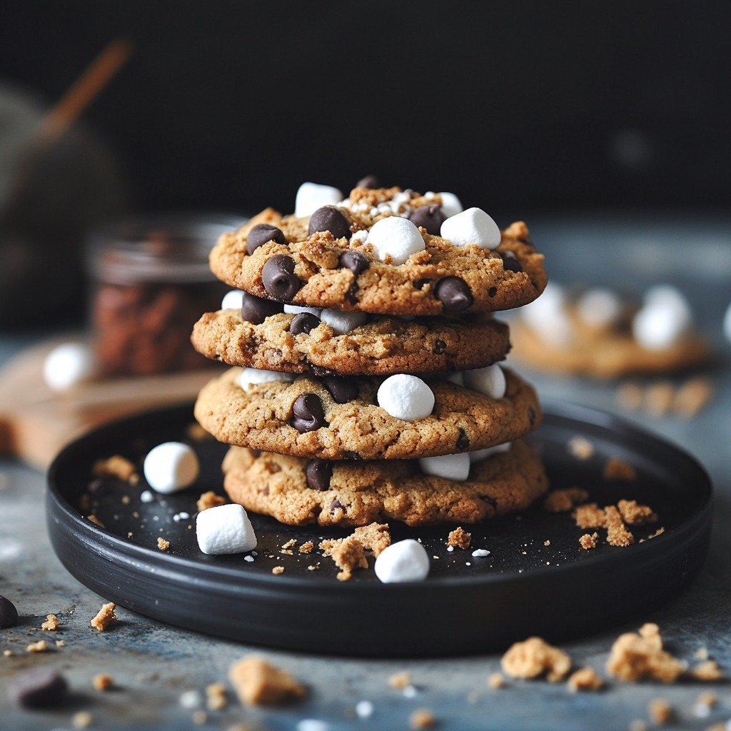 Irresistible S’mores Chocolate Chip Cookies