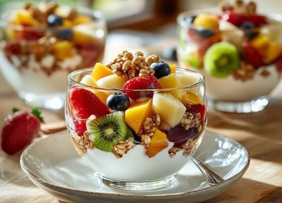 Lebanese Fruit Cocktail with Ashta prepared at home with simple ingredients and clear steps.