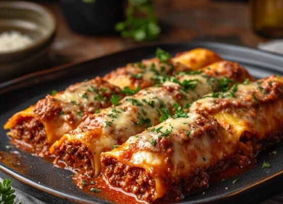 Cheesy Bolognese Roll-Ups: A Delicious Italian Delight! prepared at home with simple ingredients and clear steps.