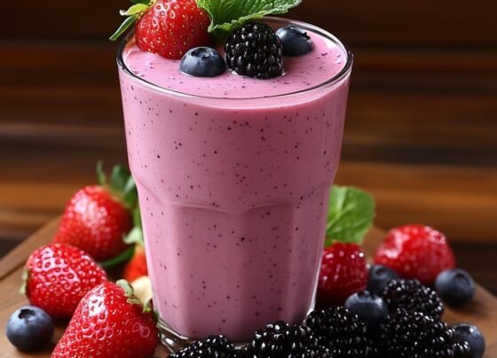 Mixed Berry Smoothie Recipe | Refreshing and Antioxidant-Rich prepared at home with simple ingredients and clear steps.