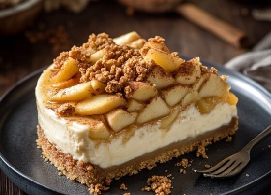 Apple Crisp Cheesecake Recipe prepared at home with simple ingredients and clear steps.