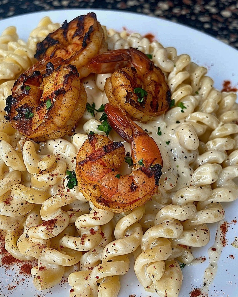 Cajun Shrimp Alfredo Pasta