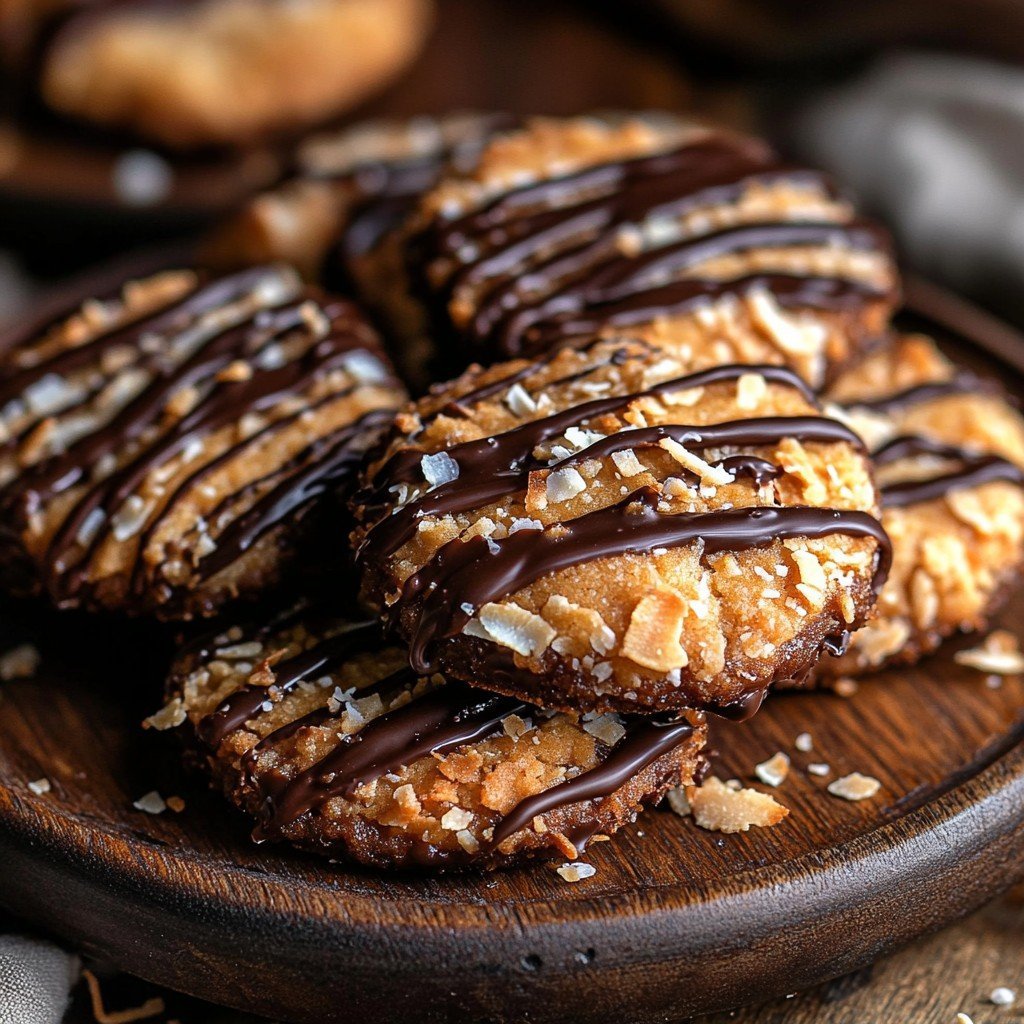 Homemade Samoas Girl Scout Cookies