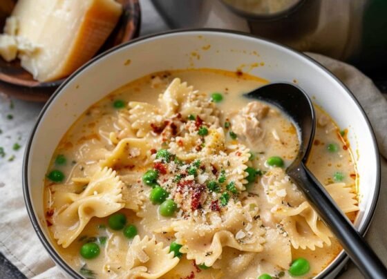 One-Pot Creamy Italian Ground Chicken Soup prepared at home with simple ingredients and clear steps.